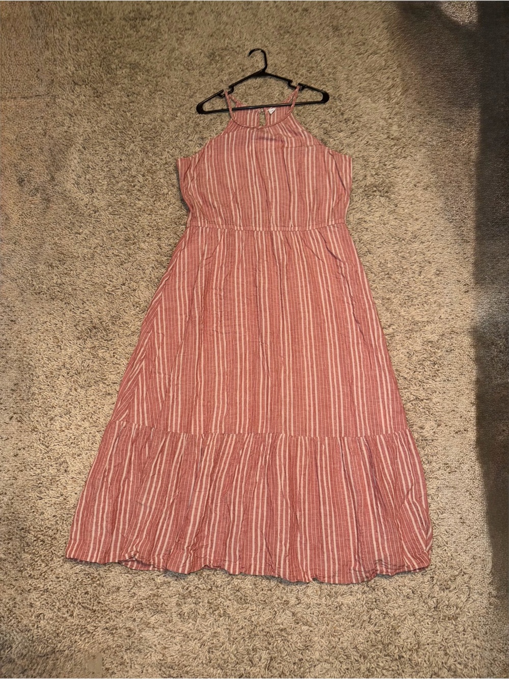 Old Navy Striped Rose Maxi Dress